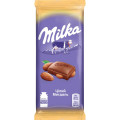 Мілка шоколад молочний з цілим мигдалем 90г